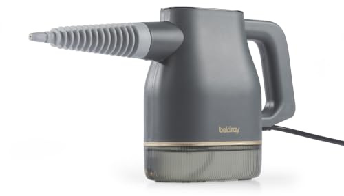 Beldray Speedsteam Digital Handheld Steam Cleaner, 1350 W, 400 Ml | Ready In 20 Seconds, Up To 16 Minutes Steam, 2 Steam Settings, Digital Touch Screen, 4 M Power Cord, Accessory Set