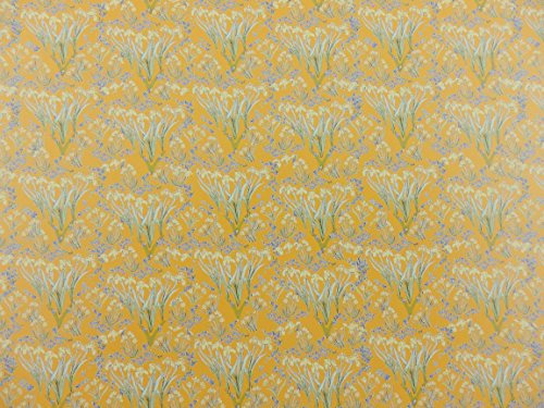 Melody Jane Casa Delle Bambole Vittoriano Giapponese Iris Miniatura Stampa Floreale 1:12 Scala Carta da Parati
