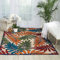 NOURISON Aloha Teppich für drinnen und draußen, Blumenmuster, Mehrfarbig, 1,5 x 2,4 m