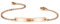 MeMeDIY Personalisierte Armband Namen Angepasst für Frauen Mädchen Edelstahl Einstellbare Knöchel Link Brautjungfer Geschenke Bester Freund Armbänder (Roségold Farbe) - Gravur Angepasst