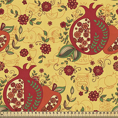 ABAKUHAUS orientalisch Gewebe als Meterware, Nahöstliches Muster, Schön Gewebten Stoff für Polster und Wohnaccessoires, 1M (148x100cm), Mehrfarbig