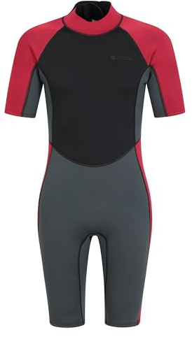 Mountain Warehouse Shorty, Muta Subacquea Intera da Uomo - 2.5mm, vestibilità Comoda, in Neoprene con Cerniera Facile da Utilizzare - per Vacanze estive ed Immersioni Grigio X-Small/Small