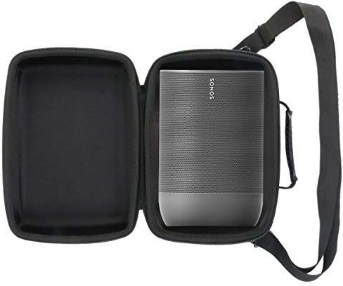 Khanka Duro Viaje Estuche Bolso Funda para Sonos Move Altavoz Inteligente (All Black)