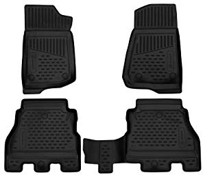 Element Passgenaue Premium Antirutsch Gummi Fußmatten - Jeep Wrangler, (USA)