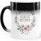 MoonWorks® Zaubertasse Farbwechsel Tasse Blumige Schimpfworte Blumen lustige Bürotasse Geschenk Gag Beleidigungen Buckelige Brotspinne weiß Magic-Tasse