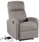Happy Garden Fauteuil électrique inclinable Relax Gris. Fauteuil de Salon Relax en Tissu Gris avec Inclinaison électrique et Repose-Pieds.
