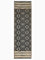 FAB HAB Outdoor-Teppich - wetterfest, farbecht, wendbar - recycelter Premium-Kunststoff - Tribal Boho neutral - Flur, Balkon, Garten, Bad, Terrasse - Läufer Kilimanjaro Schwarz, 75x240 cm