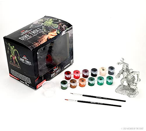 WizKids- Kit de Peinture pour Figurines D&D n° 4 Dire Troll, WZK90291