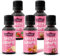 GymQueen Tasty Drops 5x30ml, Kalorienfreie, Zuckerfreie und Fettfreie Flavour Drops, Aroma Tropfen zum Süßen von Lebensmitteln, Geschmackstropfen ohne künstliche Farbstoffe