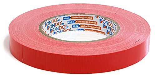 DonDo Panzertape Dontex-Pro Universal Gewebeband Gewebeklebeband Gewebeverstärktes Ductape rot 19mm x 50m