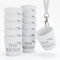 SoPro 12x Schnapsbecher zum Umhängen 4 cl wiederverwendbar - Schnapsgläser JGA 40 ml weiß - Schnapsglas zum Umhängen, JGA Schnapsgläser, Schnapsgläser zum Umhängen JGA, Schnapsgläser mit Band