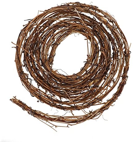 Homoyoyo 15 Fuß Weinreben- Zweig- Girlande DIY- Handwerk Natürliche Zweig- Girlande Kränze Hängende Dekoration für Hochzeit Urlaub Party Wand Tür Zuhause Weihnachtsdekoration