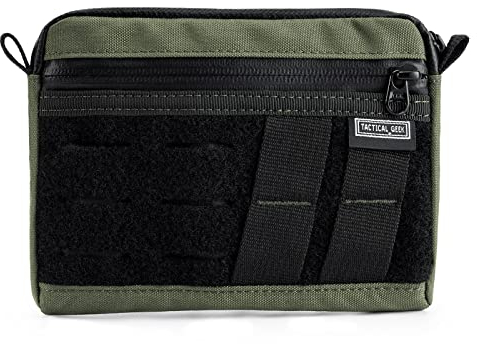 TACTICAL GEEK Block H Leichte EDC-Tasche, Nylon-Multifunktionstasche, mehrere Tragemöglichkeiten, kleine Tasche mit wasserdichtem YKK-Reißverschluss, Mehrzweck-Tasche für den täglichen Gebrauch (grün)