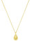 Fleur-de-Lis Tropfen Kette Lilie 925 Silber vergoldet