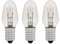 E14 7W Ampoule de Remplacement, Blanc Chaud 2700K, 40LM, AC 230V, Ampoules incandescentes, pour lampe d'orientation, lampe en cristal de sel, lampe en pierre de sel, Veilleuse, Lot de 3