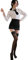 QNCLO Damen-Cosplay-Sekretärin OL Uniform sexy Unterwäsche Sexy Dessous Versuchung Nachtclub Performance Kleidung (Schwarz und Weiß1)