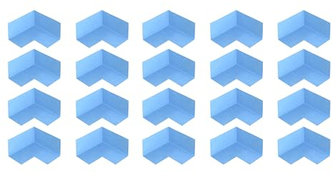 Isolbau Innenecke P3 Blau - 20 Stück - Wasserdichtes Eck-Dichtband für Sanitär, Dusche, Bad, Fliesen, Balkon Eckabdichtung Dichtecke Abdichtung für Innen- & Außenbereich