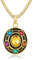 HELORET Infinity Gauntlet Necklace Thanos Infinity Stone Pendant Jewelry Gifts for Teen Son Daughter Men Women