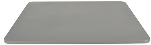 Moser-M 38x33 cm Grau Legierter Stahl Pizzastahl Backstahl 8mm für Pizza und Brot