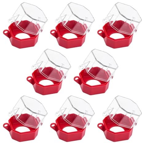 cimsfcor Lot de 8 caches de bouton d'arrêt d'urgence, protection de sécurité pour interrupteur à bouton-poussoir, coque de protection en plastique avec dos adhésif et verrouillage à clé
