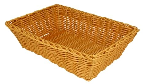 Metaltex Cestino per pane in plastica intrecciata, rettangolare, lavabile in lavastoviglie
