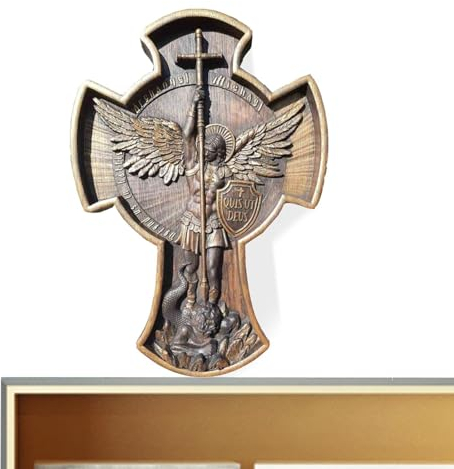 Engel-Statue, Harz Der Große Beschützer Erzengel Michael Figuren - Battle Angel-Skulptur Zum Sammeln, Haushaltsornamente Für Bauernhaus-Kamin-