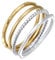 Elli Ring Damen Stapel Set Basic Bicolor in 925 Sterling Silber vergoldet