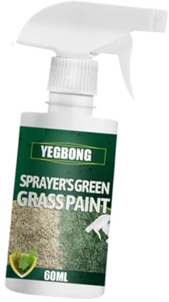 Dualoai 60ml Rasen Begrünung Spray Rasen Farbe Werkzeug Rasen Farbstoffe für Rasen Garten Hof