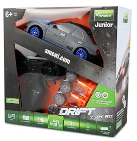 Amewi Drift Sport Car 4WD 1:24 RC ferngesteuert RTR grau