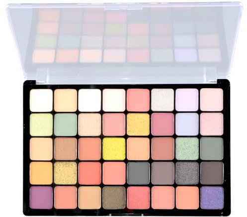 Volumoon Professional Makeup Palette Ombretti, 40 Colori Riccamente Pigmentati per Il Trucco di Tutti i Giorni, Formula a Lunga Durata, Finish Matte, Brillante e Metallizzato, Ombretto Occhi