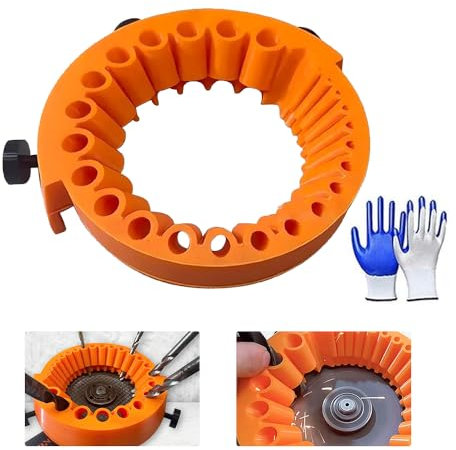 Power Drill Bit Grinding Attachment, Generico Affilatrice Punte Trapano, Affila PuntePer Tutte Le Punte, Drill Bit Sharpener, Punte Da Trapano Da 2 A 13 Mm Per Rettifica Smerigliatrice Da 125 Mm