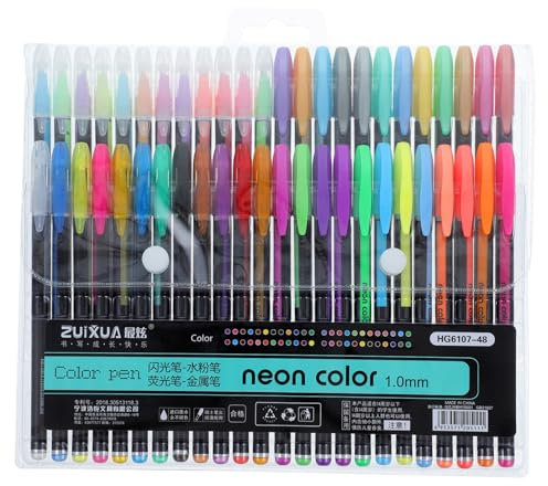 SEWACC 48 Stück Malstift Marker Für Das Journaling Marker Auf Wasserbasis Fluoreszierende Marker Für Tafeln Kalligraphie-marker Lackmarker Für Holz Farbige Stifte Für Tagebücher Plastik