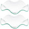 PERSELOSO 2Pièces Plat Verre Transparent pour Huiles Essentielles Support Aromathérapie et Décoration de Table pour Salon de et Spa