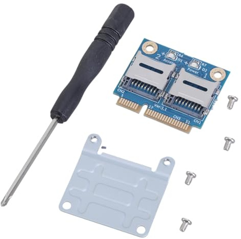 Thewasc 2 MicroSDs Card To MPCIE With Half Bracket Memory Card Reader Adapter Mpcie To 2 Sdcards MPCIE Adapter
