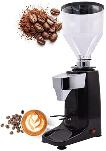 vnmudzeo Elektrische KaffeemüHle, Edelstahl-Mahlscheibe, 1,5-L-Profi-EspressomüHle, 19 MahlstäRken Einstellbar,Black