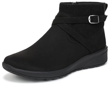 LifeStride Women's Gates Ankle Boot Black 7 W
