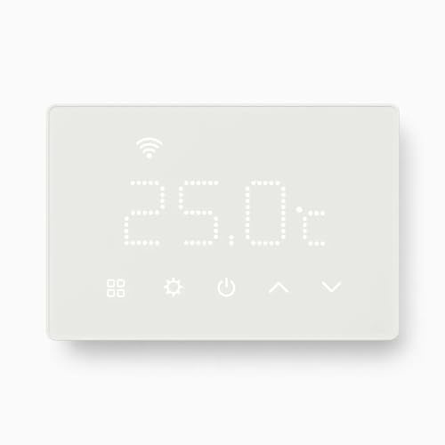 Termostato da incasso, compatibile con scatola 503, 3 moduli, bianco, display LED touch, programmazione settimanale e giornaliera, alimentazione 230V, caldaia, riscaldamento, ET4301