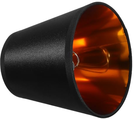 SOPOTUTU Kleiner Lampenschirm zum Anklemmen Stoff und Metall Weiches Licht Geeignet für Stehlampen und Wandlampen im Schlafzimmer