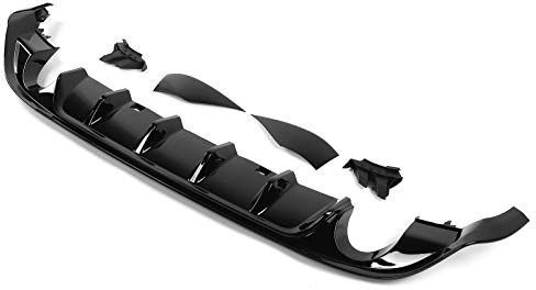 Taidda Glänzend Schwarzes TCR-Heckstoßstangen-Diffusor-Set, Verbessert das Erscheinungsbild für MK7.5 Facelift 2017–2020, Hochwertiges ABS-Material, Passend für Sportliche Enthusiasten