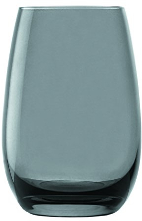 Stölzle Lausitz Verres à Eau Elements Kids Gris Fumé Set 6 x 335 ml – Verres en Cristal pour Eau Jus et Cocktails – Résistants aux Chocs et Lavables au Lave-Vaisselle – Élégants et Quotidiens