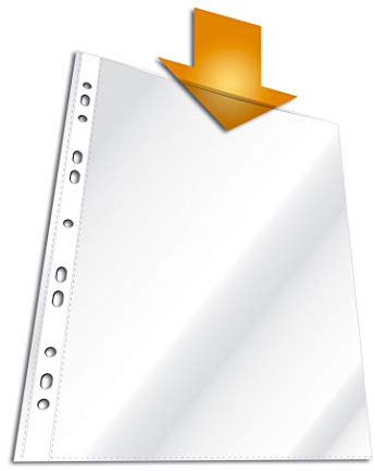 Durable Prospekthüllen DIN A4 Business, glasklar, Oben offen (400 Hüllen)