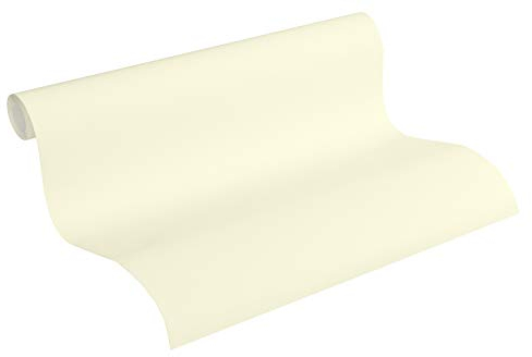 Esprit PVC-freie Vliestapete Eco Wallpaper Ökotapete Uni 10,05 m x 0,53 m gelb Made in Germany 365283 36528-3