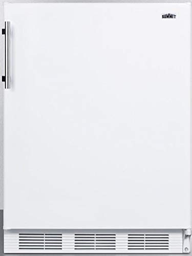 Summit 24 Refrigerator, Undercounter Fridge, 5.8 cu.ft. Capacity, ADA Compliant, ENERGYSTAR, White- FF61WADA