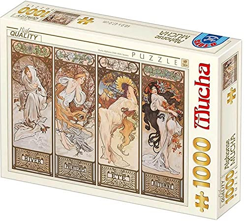 D-Toys Puzzle Alphonse Mucha - Seasons 3 1000 Teile