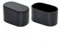 Flyshop Stuhlbeinkappen, oval, flexibel, PVC, 25 x 50 mm (2,5 x 5,0 cm), helles Schwarz, 16 Stück