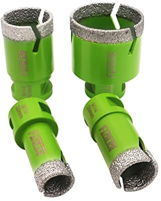FACHLICH Diamond Drill Core Bits Set 20/25/35/50mm Tile Hole Saw Kit Vacuum Brazed M14 Connection for Tile Porcelain Granite Marble