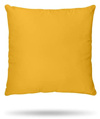 Hans-Textil-Shop Komplettkissen Linon - Kopfkissen, Dekokissen, Couchkissen, Sofakissen (40x40 cm, Gelb)