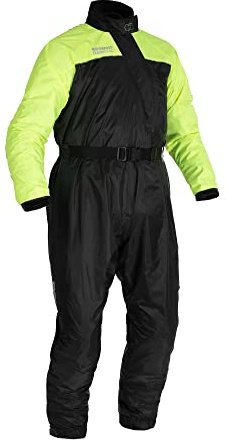 Oxford Products Rainseal Oversuit Traje de moto para clima húmedo, negro/fluo, 4XL, Negro/Fluo, 4X-Large