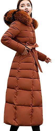 OADOBKICE Winterjacke Damen Mäntel Damen Parka Daunenjacke Leichte Damen Daunenjacken Ultraleichte Verstaubare Daunenjacke Bubble Puffa Jacket Warme Daunenjacke Damen Jacke Schwarz Karamell M