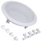 AERZETIX - C66080 - Rejilla de protección empotrada para Altavoz 16.5cm de Techo suspendido - diámetro 235mm - Color Blanco - música Sonido Cine en casa Cocina Sala de Estar baño